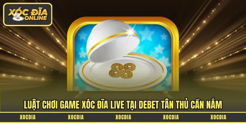 Luật chơi game Xóc Đĩa live tại Debet tân thủ cần nắm